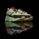 Dior Homme-B22 Sneakers-Khaki Green technical knit and black calfskin Black cotton laces Black nylon lining Khaki Green pull tab Toffee rubber sole, textured “Dior Homme” logo “Welded” construction-fabriqe.com