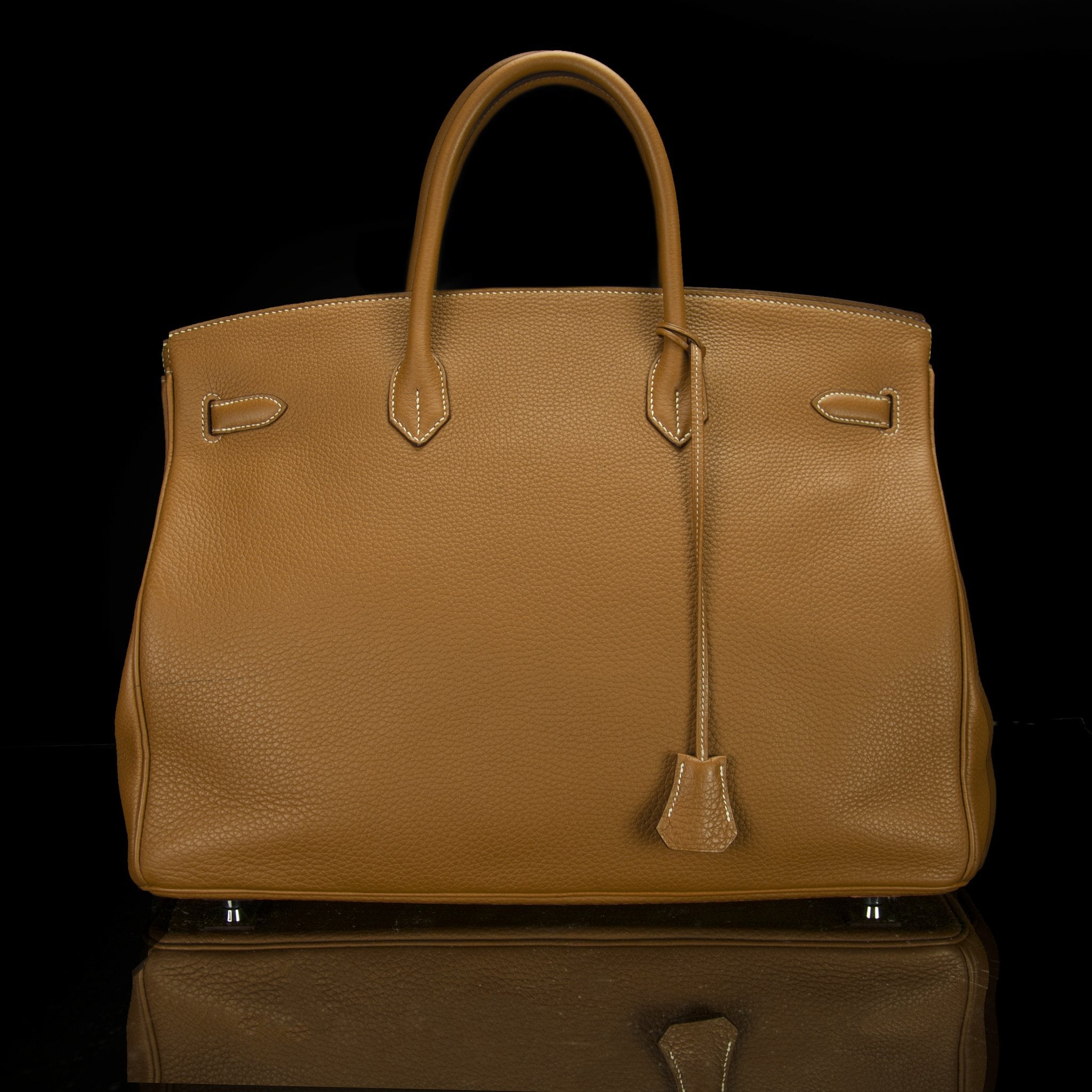 Hermes-Birkin 40-BROWN SILVER-Designer Style: ID Square Size: 40 Hardware: Silver Release Date: 2017 Colour: Brown Made in France Material: Grained Leather 100%, Silver-fabriqe.com
