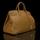 Hermes-Birkin 40-BROWN SILVER-Designer Style: ID Square Size: 40 Hardware: Silver Release Date: 2017 Colour: Brown Made in France Material: Grained Leather 100%, Silver-fabriqe.com