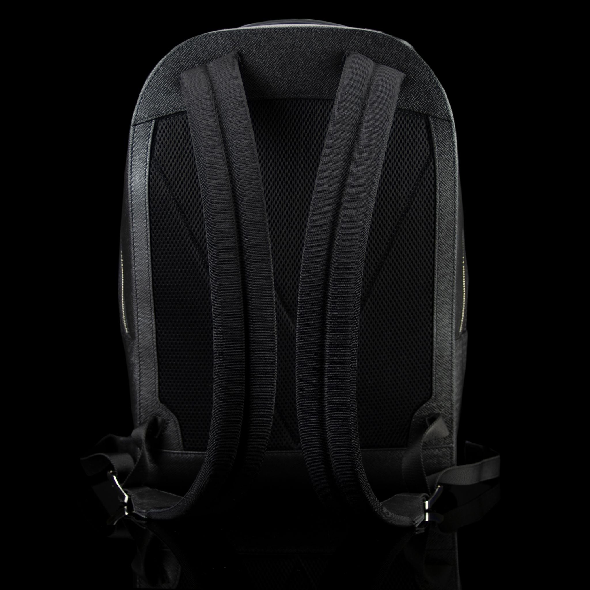 Louis Vuitton-Backpack-11.1 x 16.4 x 6.2 inches Taiga cowhide leather Cowhide leather trim Textile lining Silver-color metal hardware Top handle Zip closure Adjustable and non removable textile shoulder straps Front zipped compartment Mesh back 1 internal