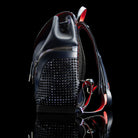 Christian Louboutin-Backpack-Navy Blue Leather Outer Metal Spikes Magnetic Closure Rubber Bottom-fabriqe.com