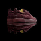 Christian Louboutin-Louis Junior Low Spikes-Product Code: Colour: Lie De Vin-Maroon 2013 Release, Discontinued Material: Leather Mesh Patent-fabriqe.com