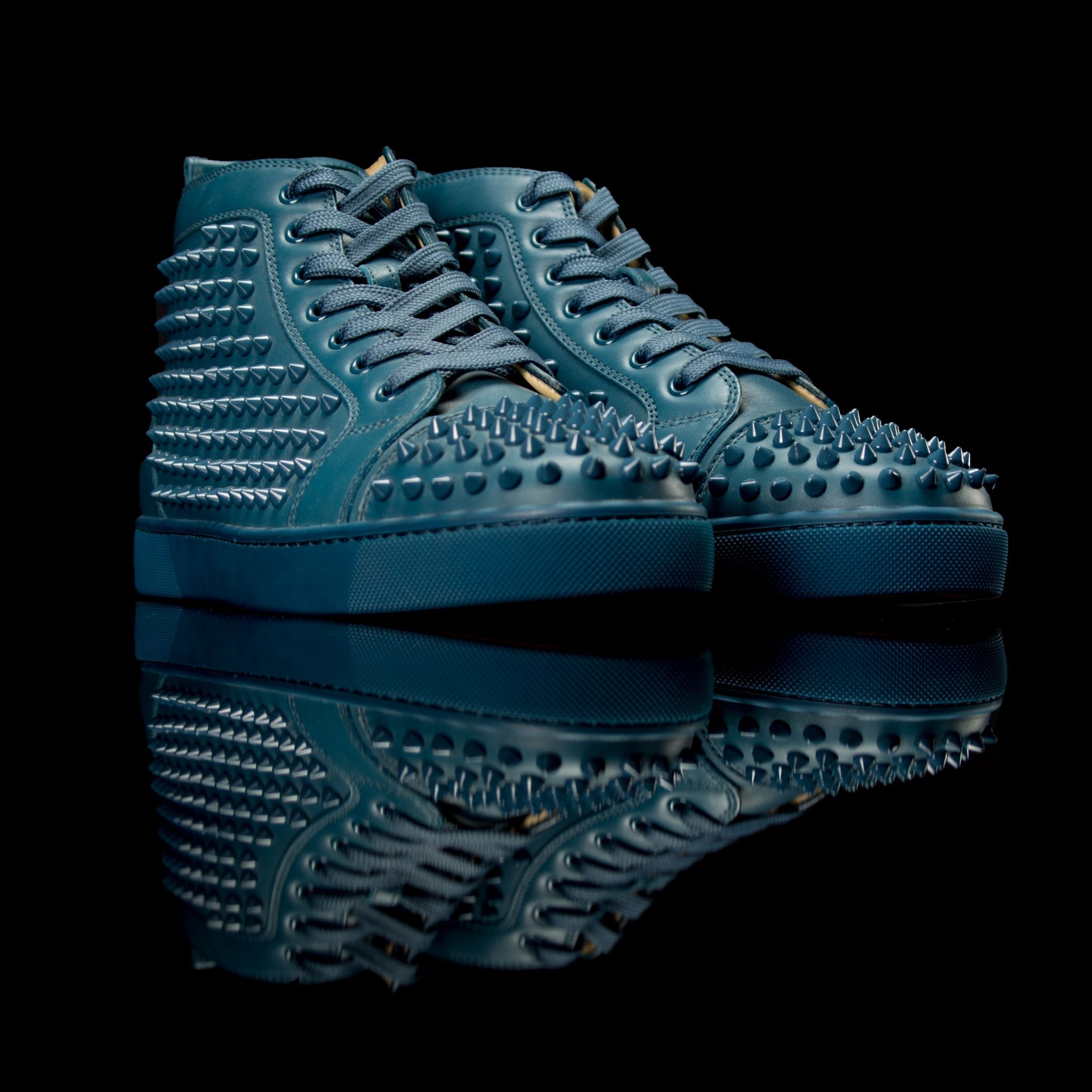 Christian Louboutin-Louis Flat-Product Code: 1101083 Colour: Turquin-Blue Discontinued Material: Leather-fabriqe.com
