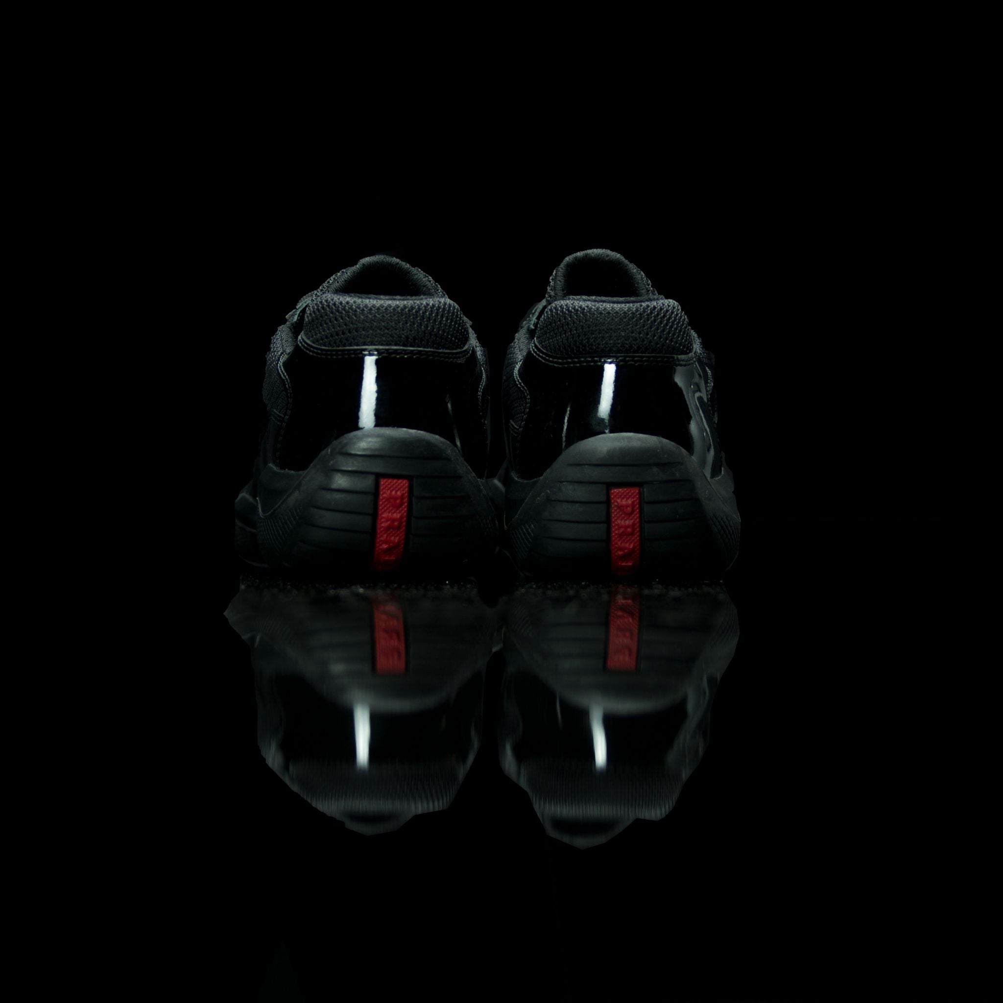 Prada-Americas World Cup-Product Code: Pr3163 Colour: Nero-Black Patent Classic Material: Patent Leather, Mesh-fabriqe.com