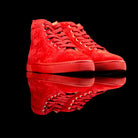 Christian Louboutin-Louis Flat High-Product Code: 3161213 Colour: Poivre Rosso/Red Discontinued Material: Suede/Velour-fabriqe.com
