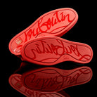 Christian Louboutin-Louis Flat High-Product Code: 3161213 Colour: Poivre Rosso/Red Discontinued Material: Suede/Velour-fabriqe.com