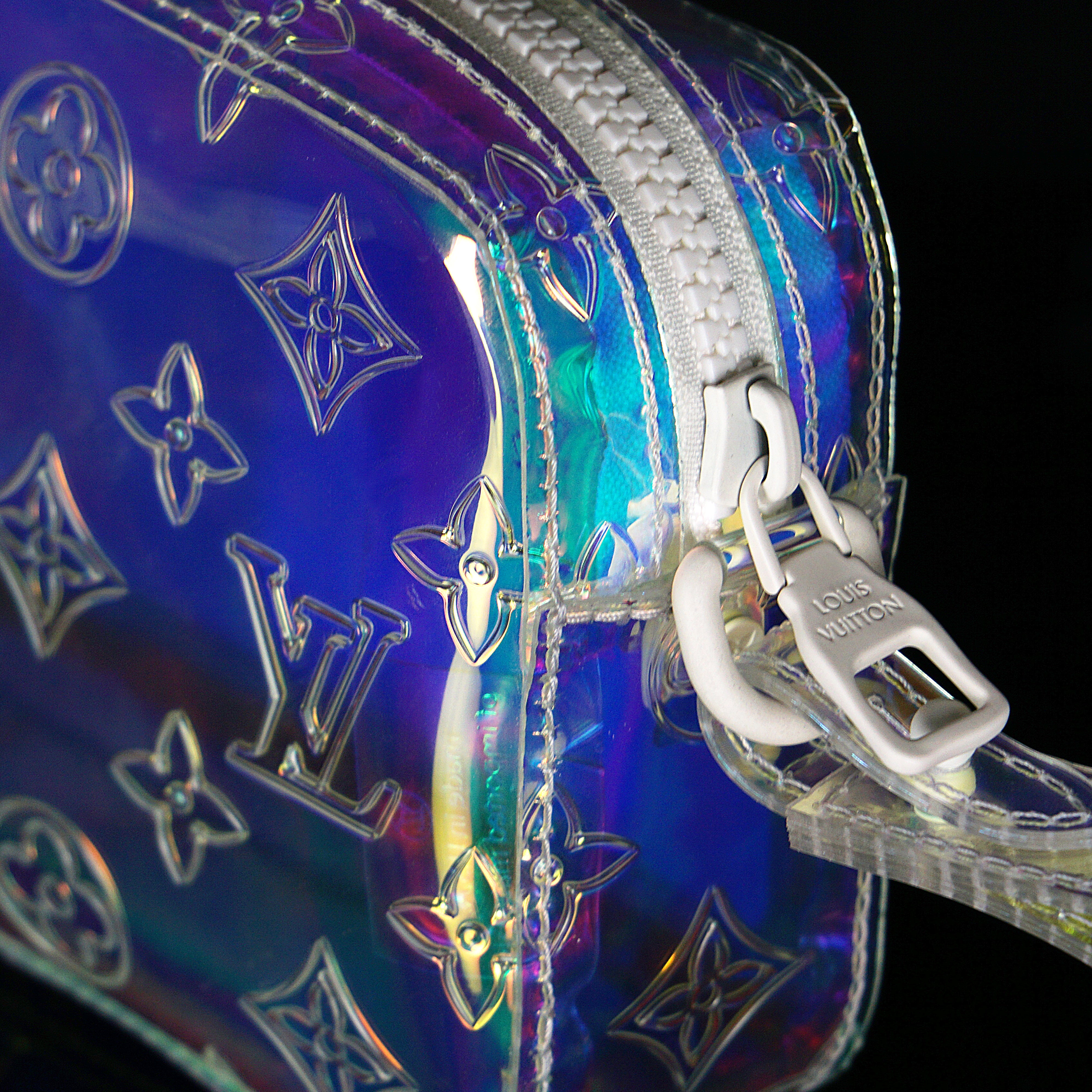 Louis Vuitton Virgil Prism Monogram Hologram Pochette Volga Wristlet Bag  862405