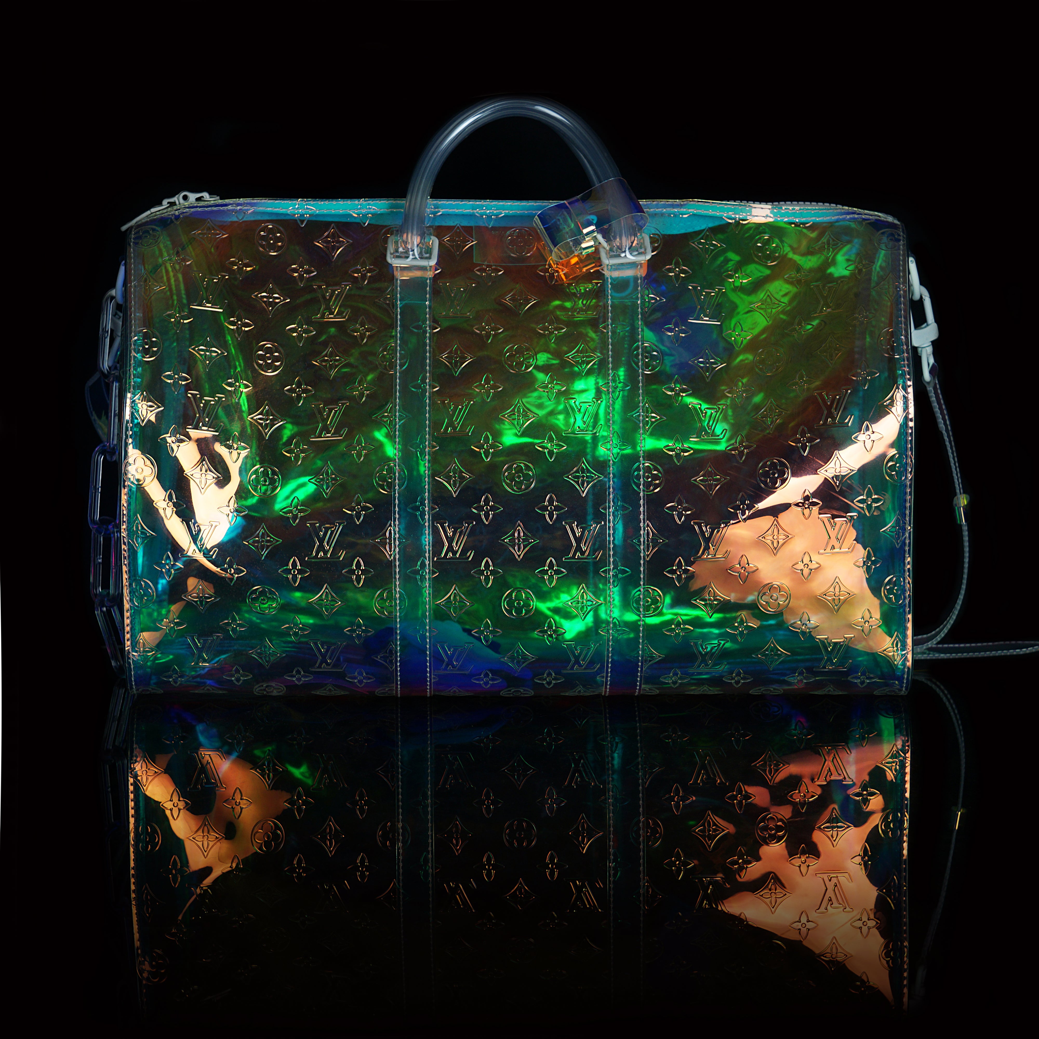 Louis Vuitton Monogram Keepall Bandouliere 50 Iridescent Prism - Clear  Weekenders, Bags - LOU609641