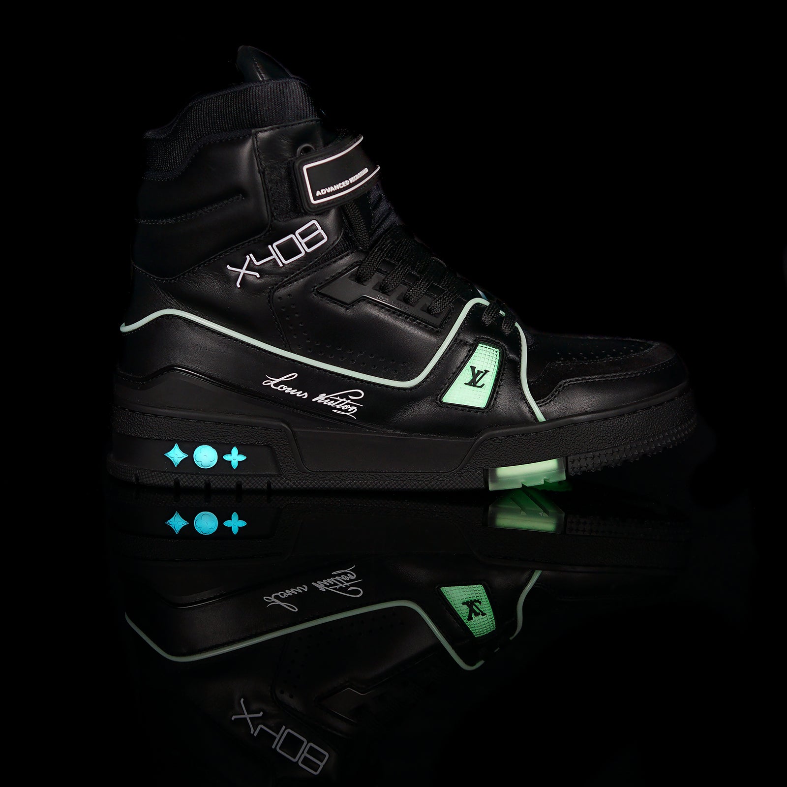 Louis Vuitton LED Optic Fibre Sneakers X408 **Absolute Seltenheit**