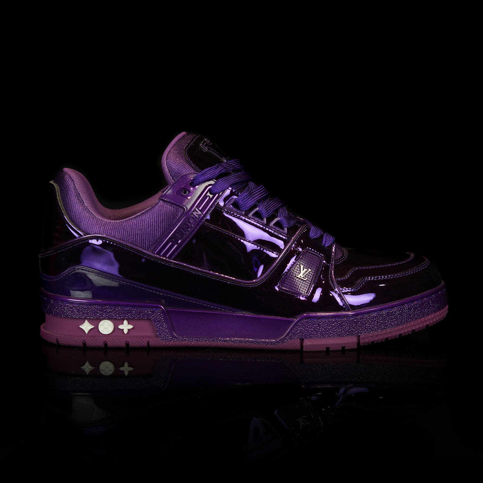 Louis Vuitton Monogram LV Trainer Sneaker, Purple, 06.0