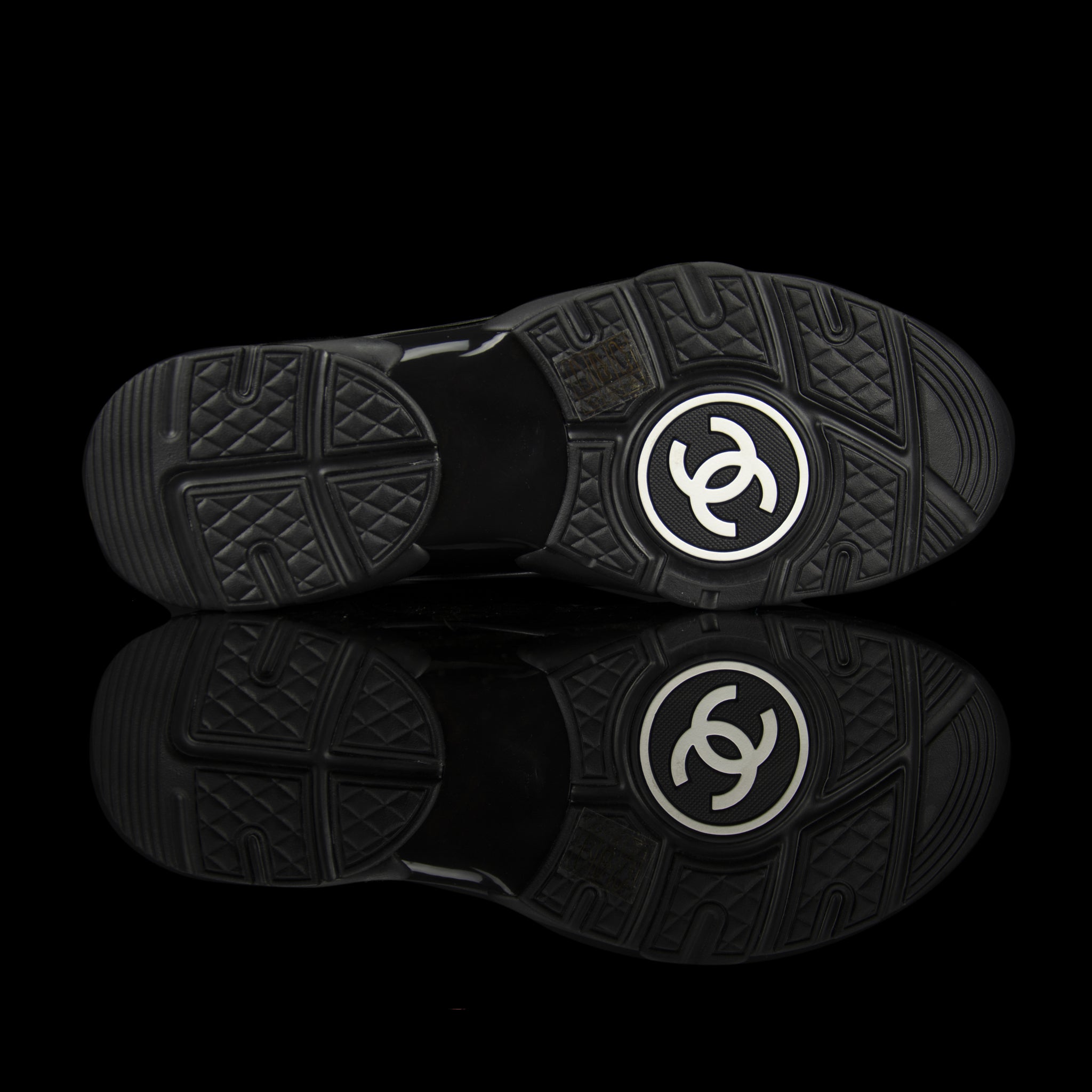 Chanel-CC Sneakers-Pre Order Duration (3-5 Working Days) CC Logo on side Black Mesh Toe Box, Mesh Sides, Reflective Panels Rubber Sole 2018 Release Limited Stock-fabriqe.com
