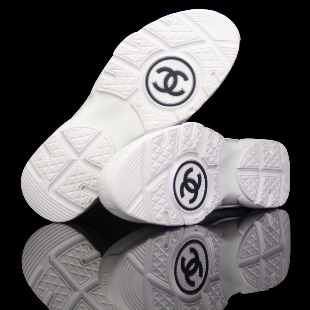 Chanel-CC Sneakers-Pre Order Duration (3-5 Working Days) CC Logo on side Cream, White,Grey, Royal Blue Suede, Rubber Sole 2018 Release Limited Stock Chanel CCs crafted in leather and suede fabric sports CC branding on the side. Composed in leather with th