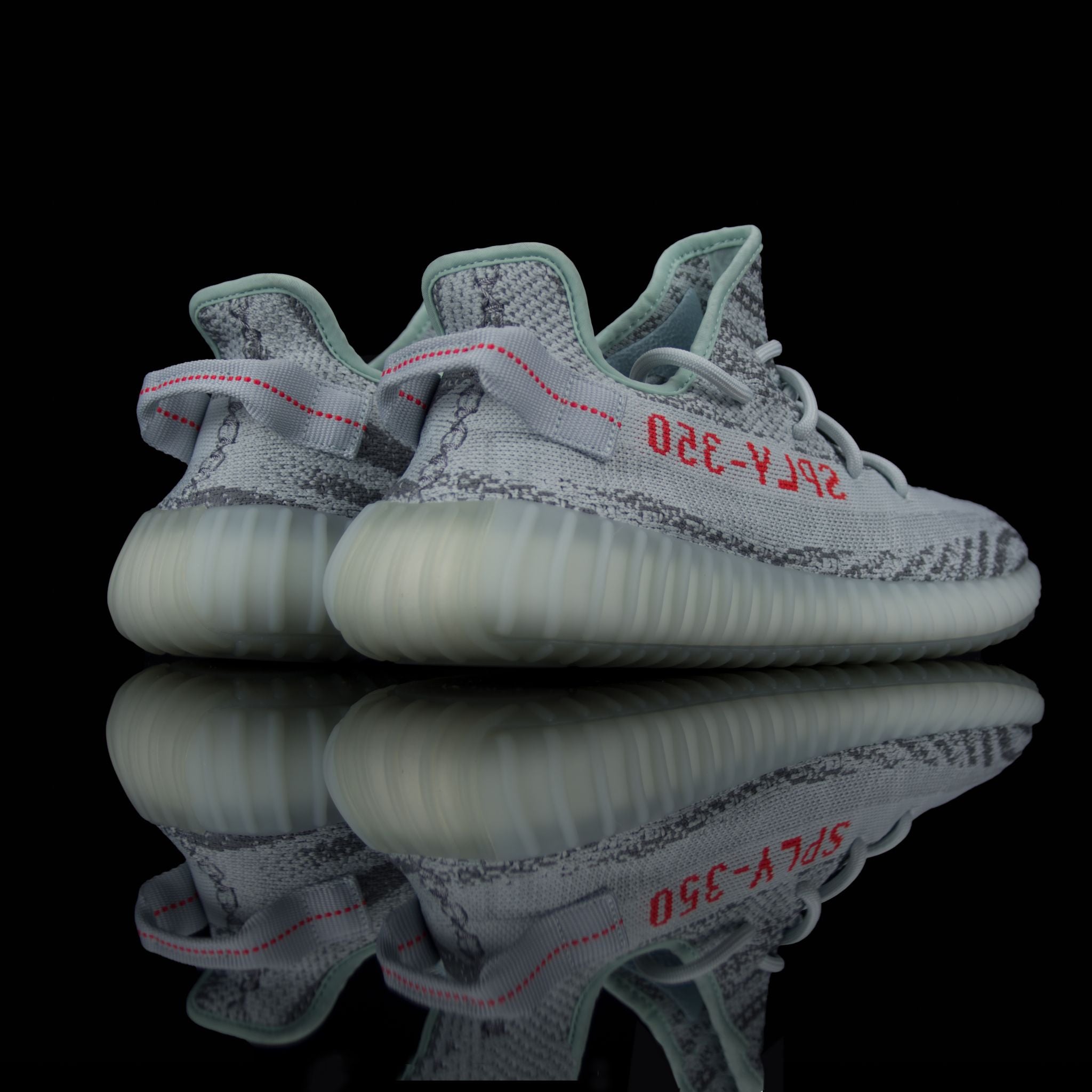 Adidas-Yeezy Boost 350-Product code: B37571 Colour: Blue Tint/Grey Three/High Risk Red Year of release: 2017-fabriqe.com