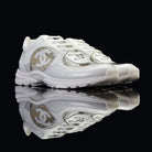 Chanel-CC Sneakers-This item is classed as Women's CC Logo on side White/Transparent Rubber Sole 2018 Release Limited Stock-fabriqe.com