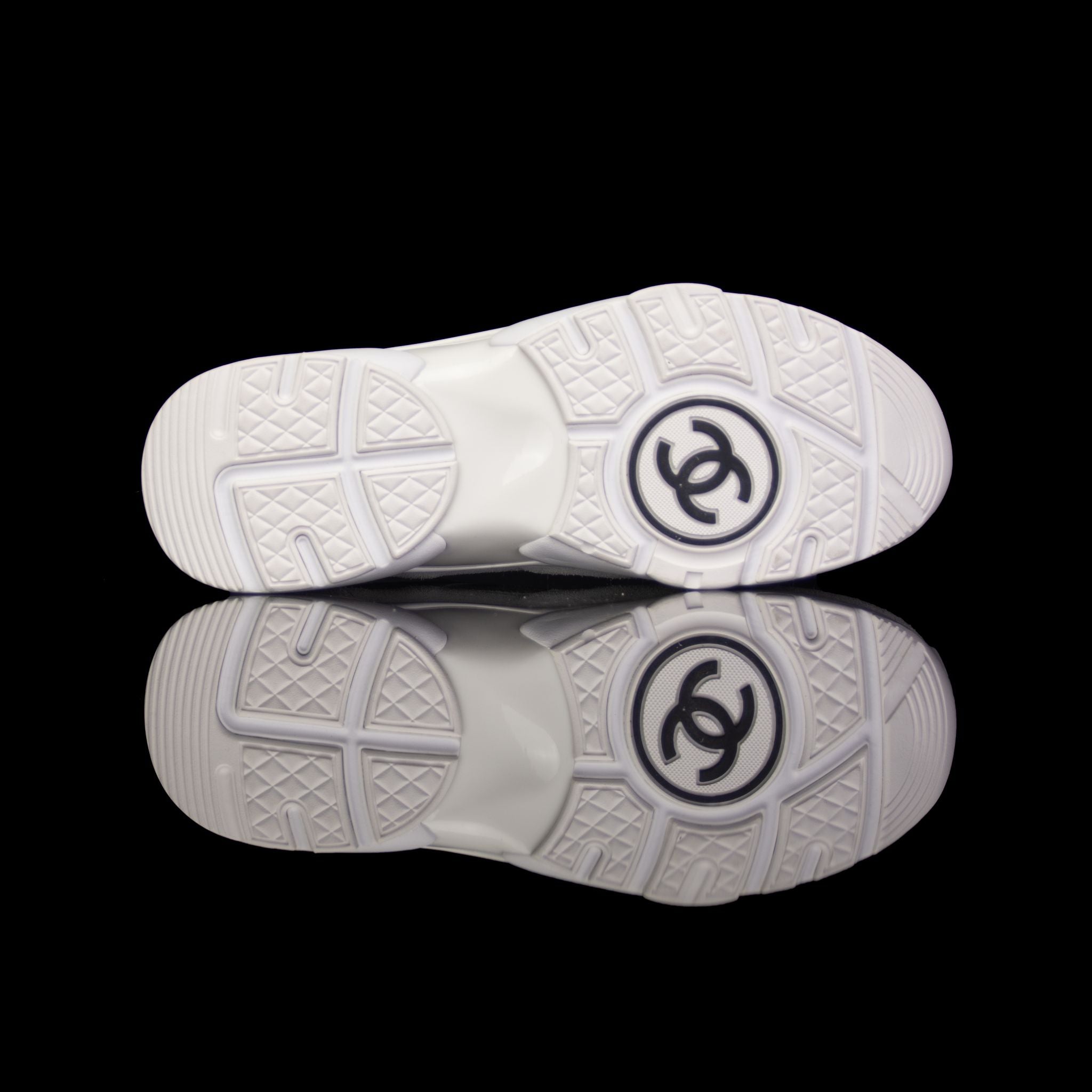 Chanel-CC Sneakers-Pre Order Duration (3-5 Working Days) CC Logo on side Cream, White,Grey, Royal Blue Suede, Rubber Sole 2018 Release Limited Stock Chanel CCs crafted in leather and suede fabric sports CC branding on the side. Composed in leather with th