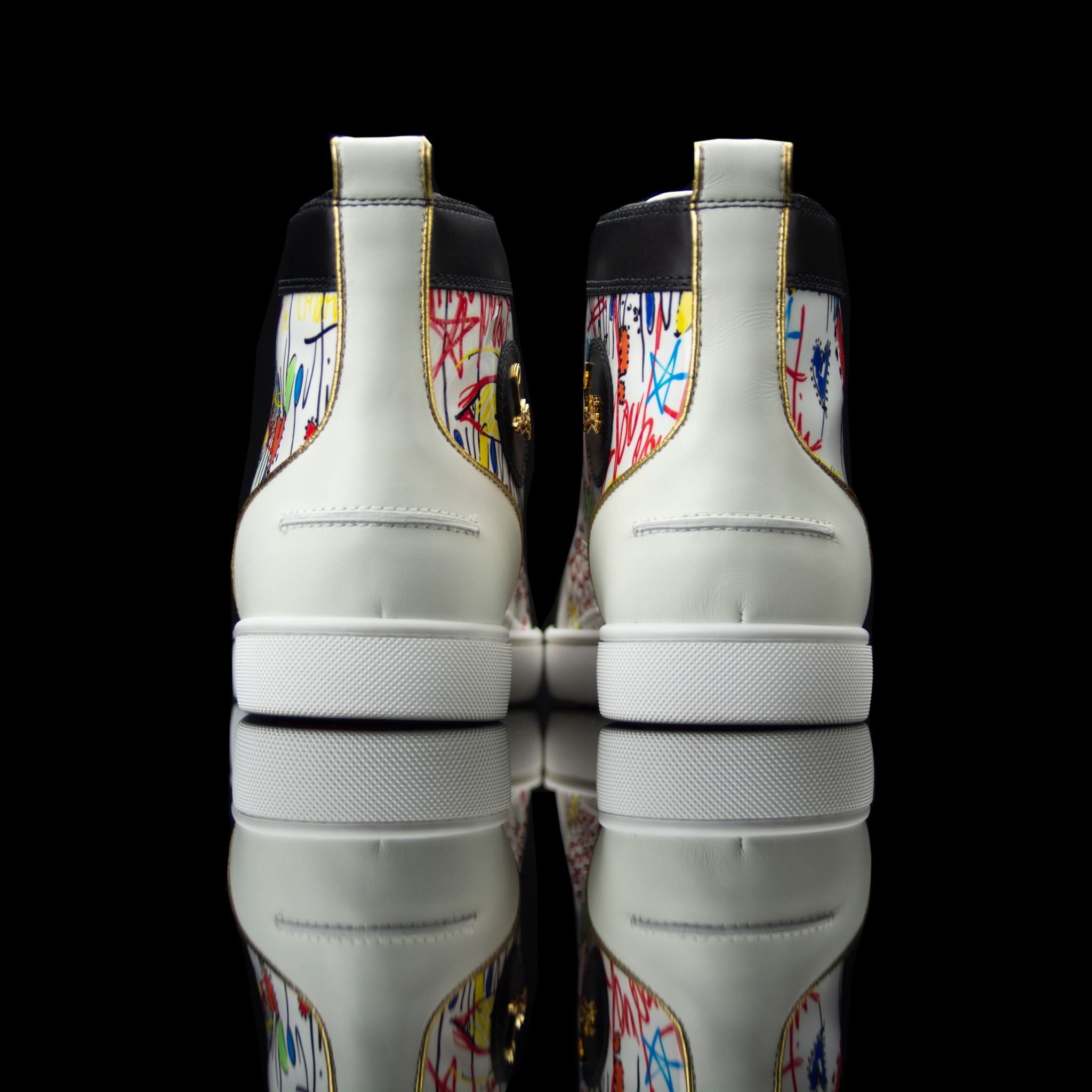 Christian Louboutin-Louis Flat High-Product Code: 1180212 Colour: White/Multi Release Date: 2017 Material: Patent Leather, Suede, Rubber Sole-fabriqe.com