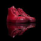 Christian Louboutin-Louis Flat High-Colour: Dark Red Release Date: 2018 Exclusive, Limited Release Material: Alligator Leather, Rubber Sole-fabriqe.com