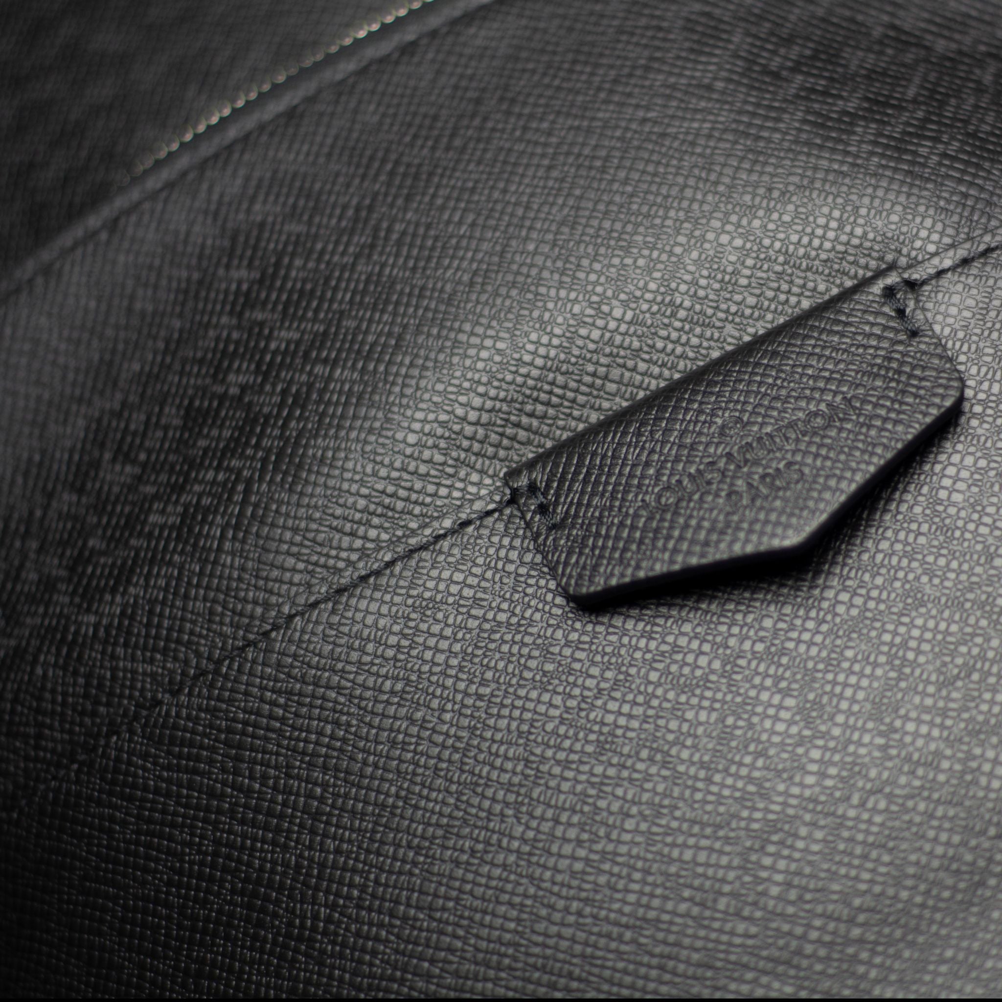 Louis Vuitton Anton Backpack Taiga Leather Black 583551
