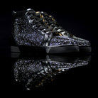 Christian Louboutin-Louis Flat-Product Code: 1170129 Colour: Black Diamante 2017 Release Material: Leather Python, Patent, Diamante Mens Christian Louboutin Louis Flat Python Leather Diamante is on offer this season. Chiseled in "Swarovski" crystals and B