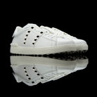 Valentino-Rockstud Sneakers-White leather Silver Rockstuds, leather linings, rubber soles Lace-up Come with dust bags Made in Italy Rockstud Untitled low by Valentino is a piece of intricate design. A luxury statement crafted in white leather and studded 